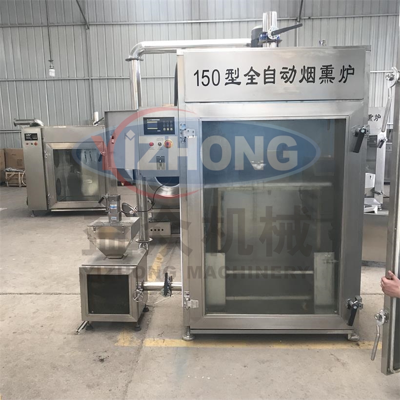 豆干扣肉熏蒸爐，150型外置煙熏爐廠家直銷 豆干熏蒸爐