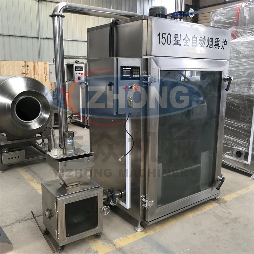 豆干扣肉熏蒸爐，150型外置煙熏爐廠家直銷 豆干熏蒸爐