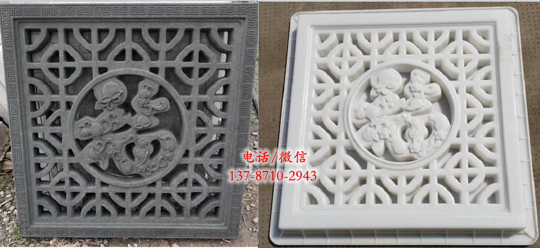 供應(yīng)云南，四川，貴州塑料仿木窗花模具，現(xiàn)澆塑料羅馬柱模具