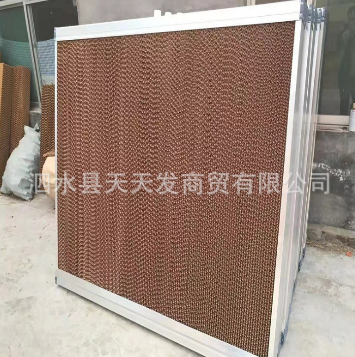 新款水簾紙加工定制降溫防腐鋁合金鍍鋅板邊框濕簾水簾量大優(yōu)惠