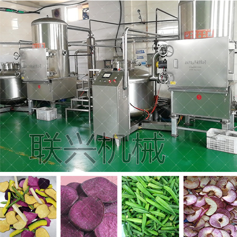 果蔬脆片加工設(shè)備 低溫真空油炸機 果蔬脆片加工機器