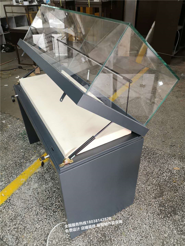 液壓博物館展示柜平柜藝術(shù)品收藏品展柜定做廠家