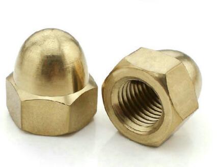 深圳市精誠云峰科技有限公司廠家直銷電子行業(yè)機(jī)械設(shè)備用黃銅蓋形螺母