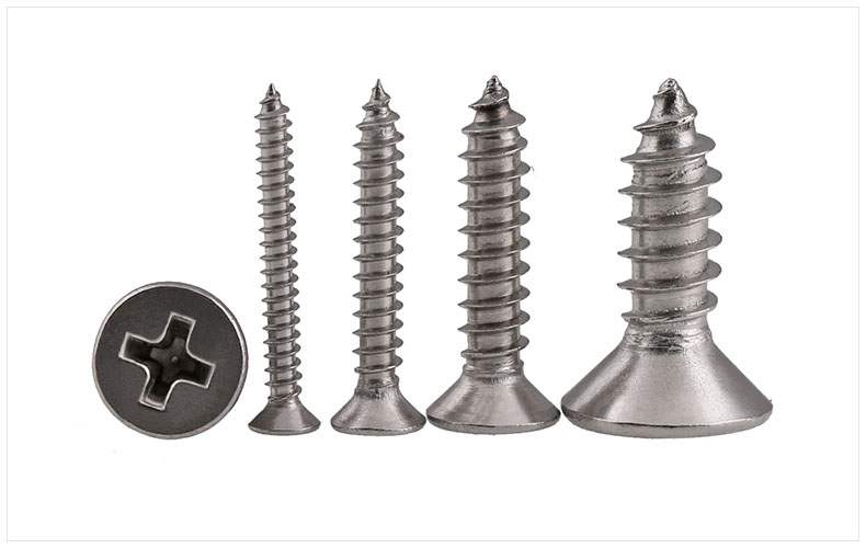 深圳市精誠云峰科技有限公司廠家直銷304不銹鋼十字沉頭自攻螺絲