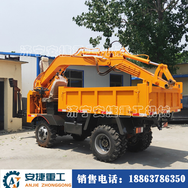 四不像隨車挖運(yùn)輸車 農(nóng)用工程輪式隨車挖 農(nóng)村挖水溝隨車挖
