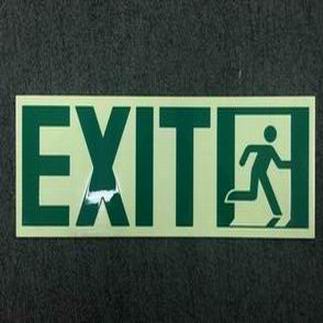 夜間安全警示 逃生警示 慧海牌夜光鋁板 可定制