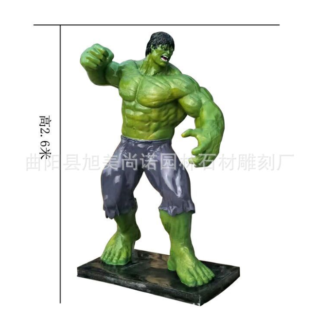 玻璃鋼鋼鐵俠雕塑玻璃鋼復(fù)仇者聯(lián)盟雕塑玻璃鋼蜘蛛俠綠巨人雕塑