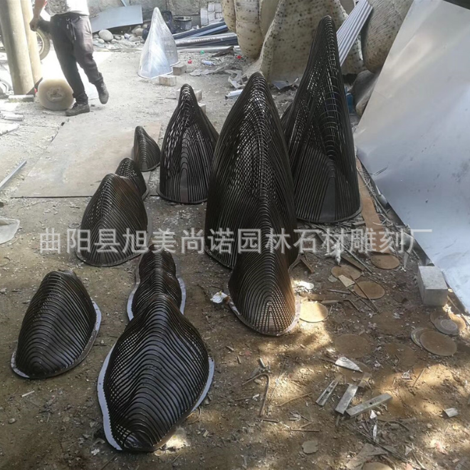不銹鋼假山雕塑不銹鋼異形雕塑制作 鐵藝造型 大型不銹鋼雕塑擺件