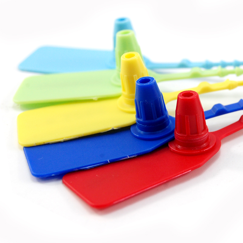 一次性防盜鉛封儀表封簽電表封條計量式塑料封條鉛封水電表封SL-06F串珠塑料封條