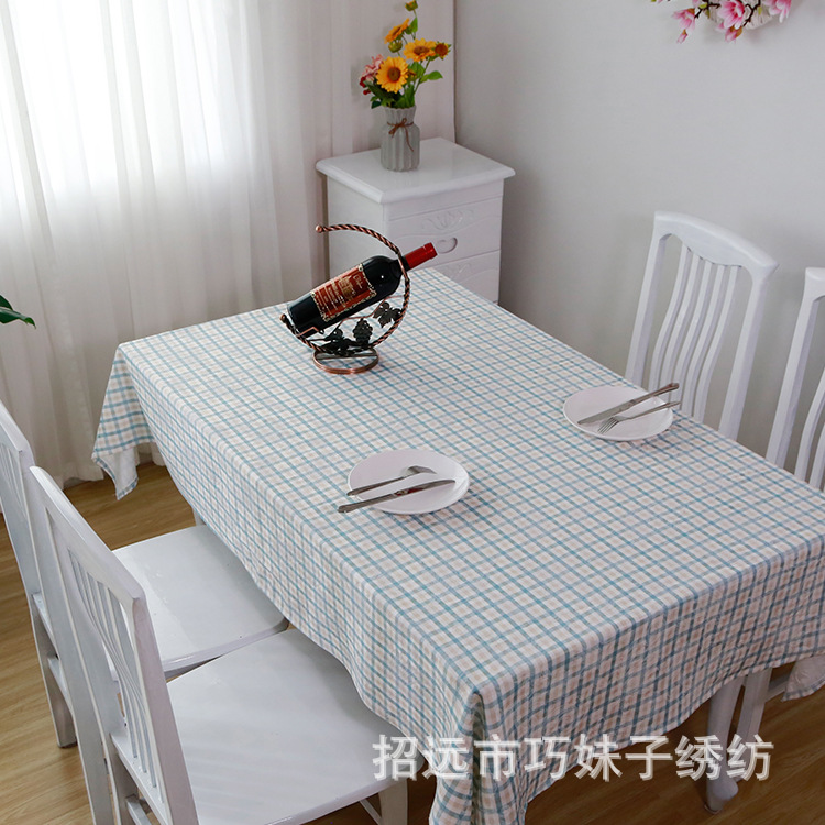 北歐桌布布藝棉麻防水茶幾餐桌墊臺(tái)布書(shū)桌網(wǎng)紅ins餐桌布棉麻餐墊