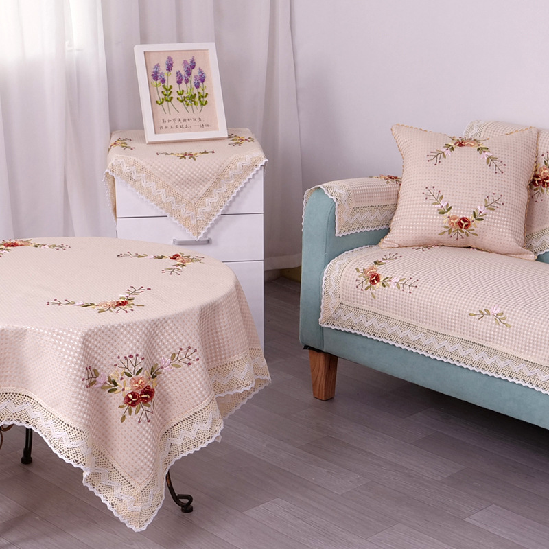 手工易洗衛(wèi)生通用沙發(fā)沙發(fā)墊定制沙發(fā)套扶手巾坐墊4件套一件代發(fā)定制