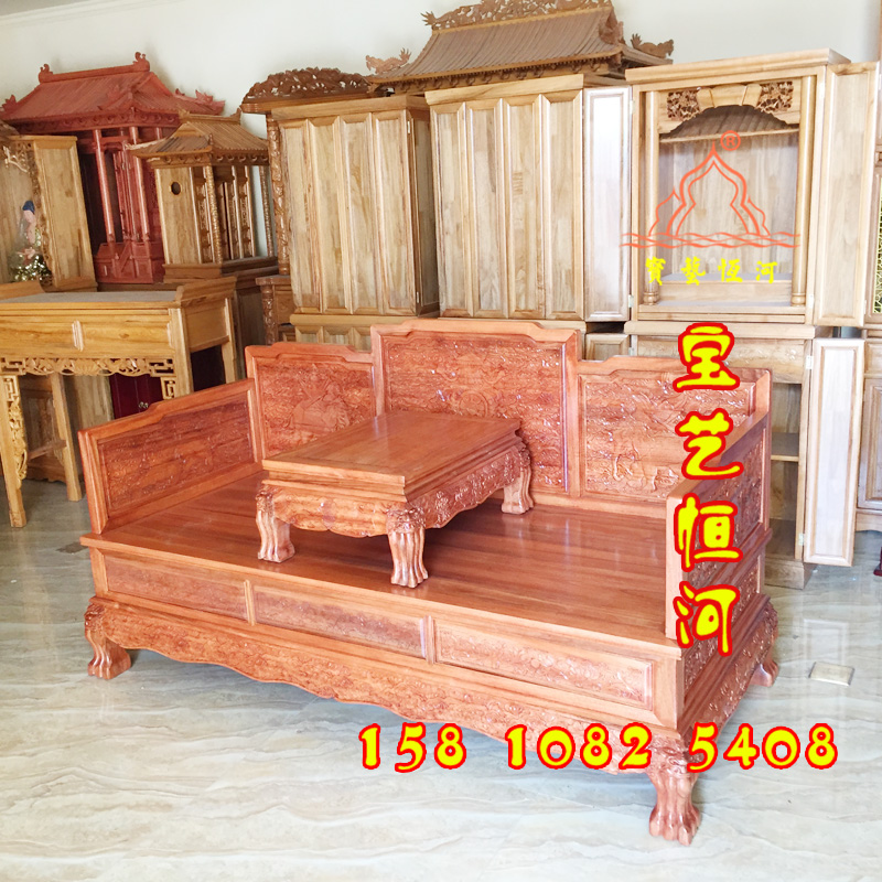 172法座法床羅漢床寶座帶抽屜密宗佛堂藏式佛龕