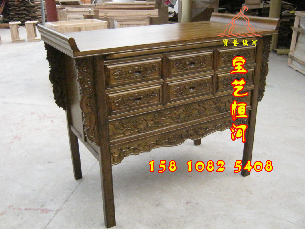 602宮殿神臺(tái)仿古供桌佛柜供柜佛龕