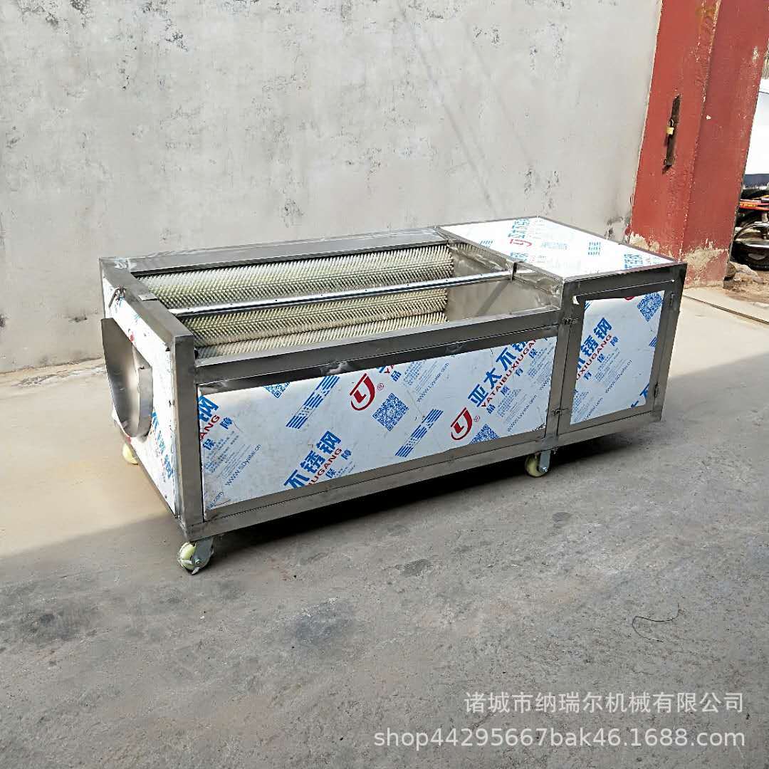 供應(yīng)全自動毛輥清洗機(jī) 土豆清洗去皮機(jī)定制 廠家直銷毛棍清洗機(jī)