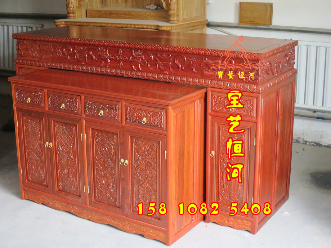 606藏式佛臺供佛堂供桌柜佛龕套柜