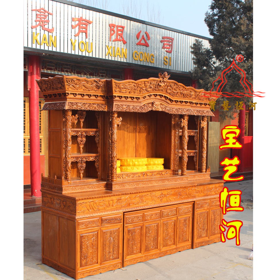 101仿古藏式佛龕密宗佛堂供桌三層佛臺金剛佛臺