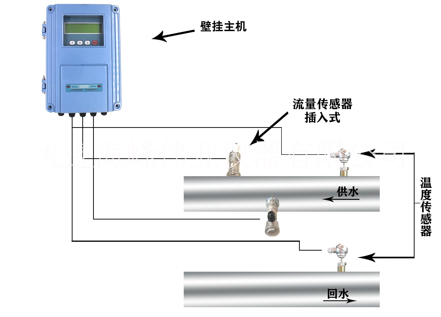 大連海峰TDS-100F1C插入式超聲波流量計(jì) 插入式超聲波流量計(jì)