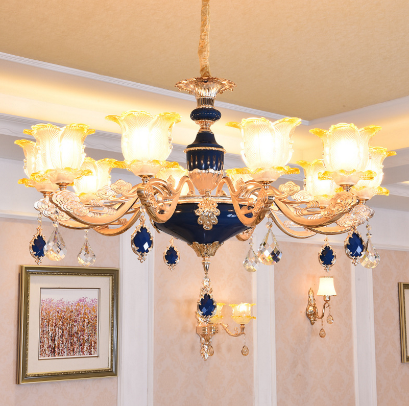 廠家直銷新款歐式鋅合金水晶客廳吊燈創(chuàng)意書房臥室燈時尚餐廳吊燈 餐廳吊燈報價 餐廳吊燈批發(fā)