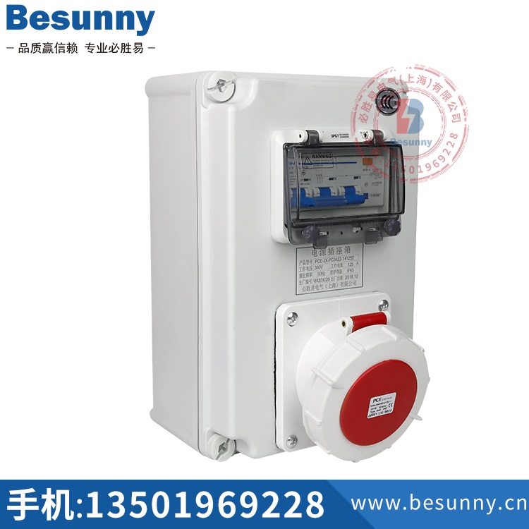 可定做上海必勝易Besunny不銹鋼配電箱防水電箱 組合插座箱IP55