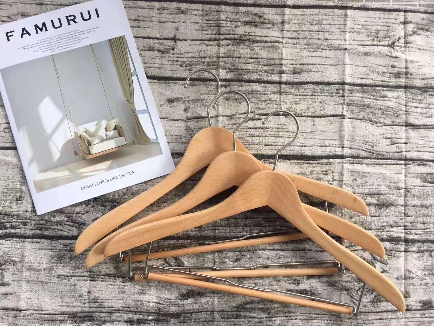 木衣架 簡(jiǎn)易實(shí)木晾衣架 實(shí)木衣架定做【華恩】