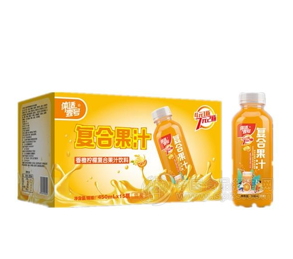 體適壹號(hào)香橙檸檬味發(fā)酵果汁飲料450mlx15瓶 發(fā)酵果汁飲料報(bào)價(jià) 發(fā)酵果汁飲料批發(fā)