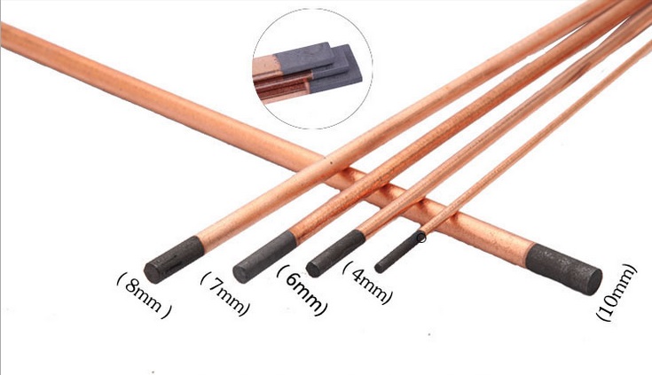 碳弧氣刨碳棒8mm/10mm鍍銅碳棒8*355/10*355氣刨碳棒6mm碳棒每盒