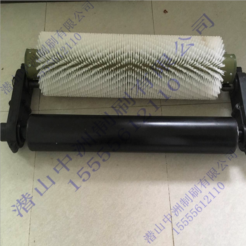 無動力清掃器滾刷煤礦鋼廠水泥廠螺旋式毛刷輥皮帶輸送機被動毛刷清掃器