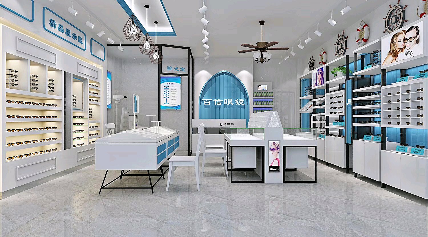 眼鏡店眼鏡展柜顏色該怎么搭配 眼鏡展柜設(shè)計定做