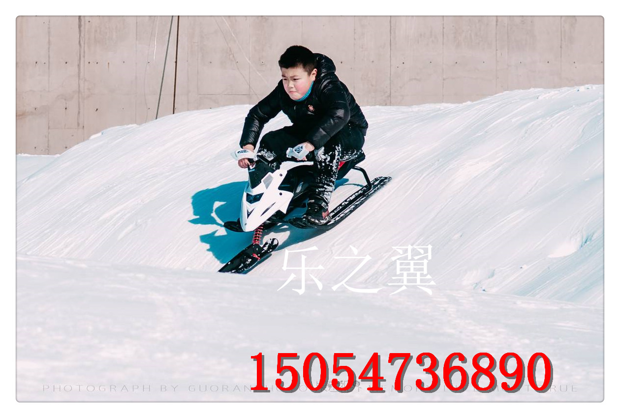 無動(dòng)力兒童滑雪車雪地摩托車帶剎車雪橇和雪場(chǎng)爬犁滑冰車