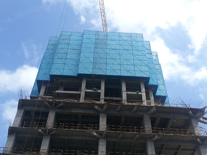 建筑*爬架網工地爬架防護網價格
