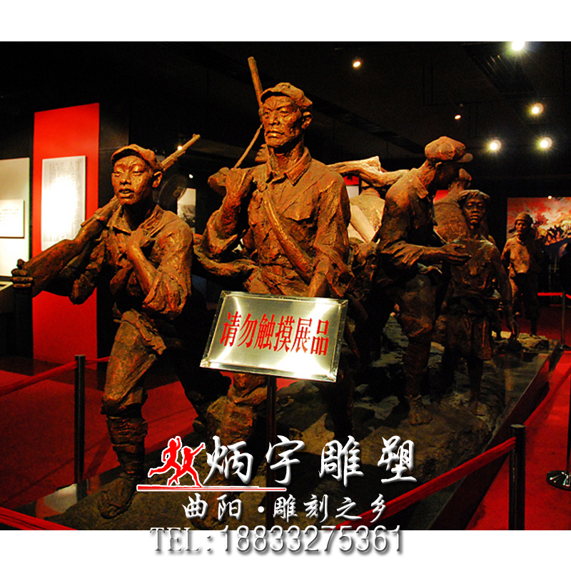 小紅軍雕塑玻璃鋼雕塑定制-廠家-供應(yīng)商 紅軍萬里長征雕塑 長征精神雕塑 革命*人物雕塑 *文化雕塑