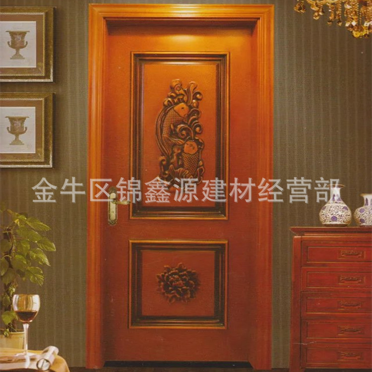 四川成都廠家直接供應(yīng)優(yōu)質(zhì)烤漆平開門 實木雕花房間套裝門 優(yōu)質(zhì)家裝平開門 實木門定制 原木實木門 套裝門