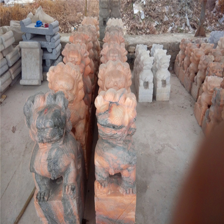 買石獅子一對(duì)到哪里實(shí)惠 廠家供應(yīng)