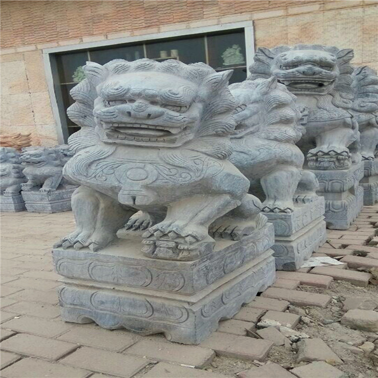 石獅子青石 石雕石獅子廠家批發(fā) 歡迎訂購(gòu)