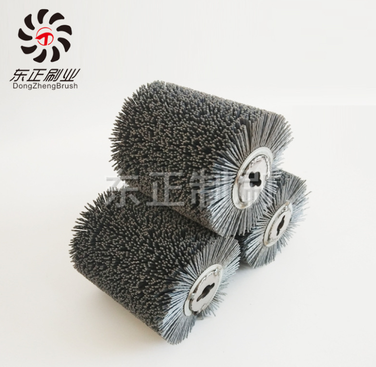 廠家定制磨料絲刷輥鋼絲刷輥金屬拋光去銹毛刷輥品質(zhì)保證
