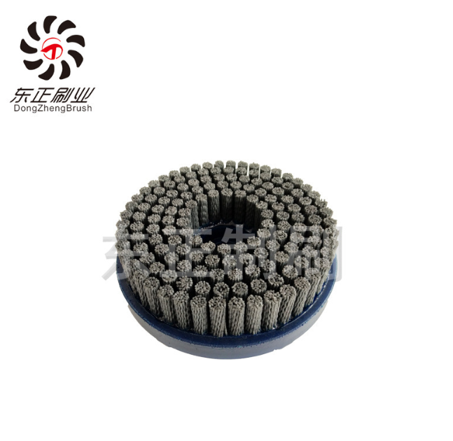 廠家直銷拋光去銹膠注型磨料絲毛刷圓盤刷端面刷專業(yè)定制品質(zhì)保障 磨料絲圓盤刷