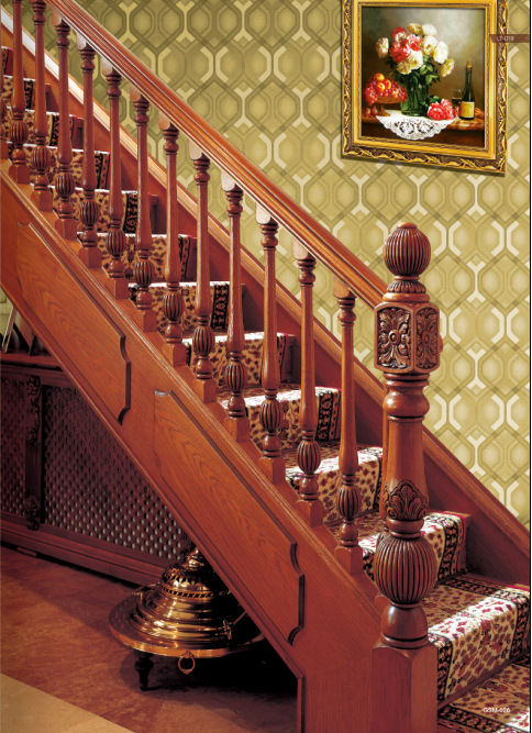 四川成都優(yōu)質(zhì)廠家生產(chǎn)樓梯實木 實木成品樓梯 雕花家居實木樓梯 紅橡實木樓梯踏步立板