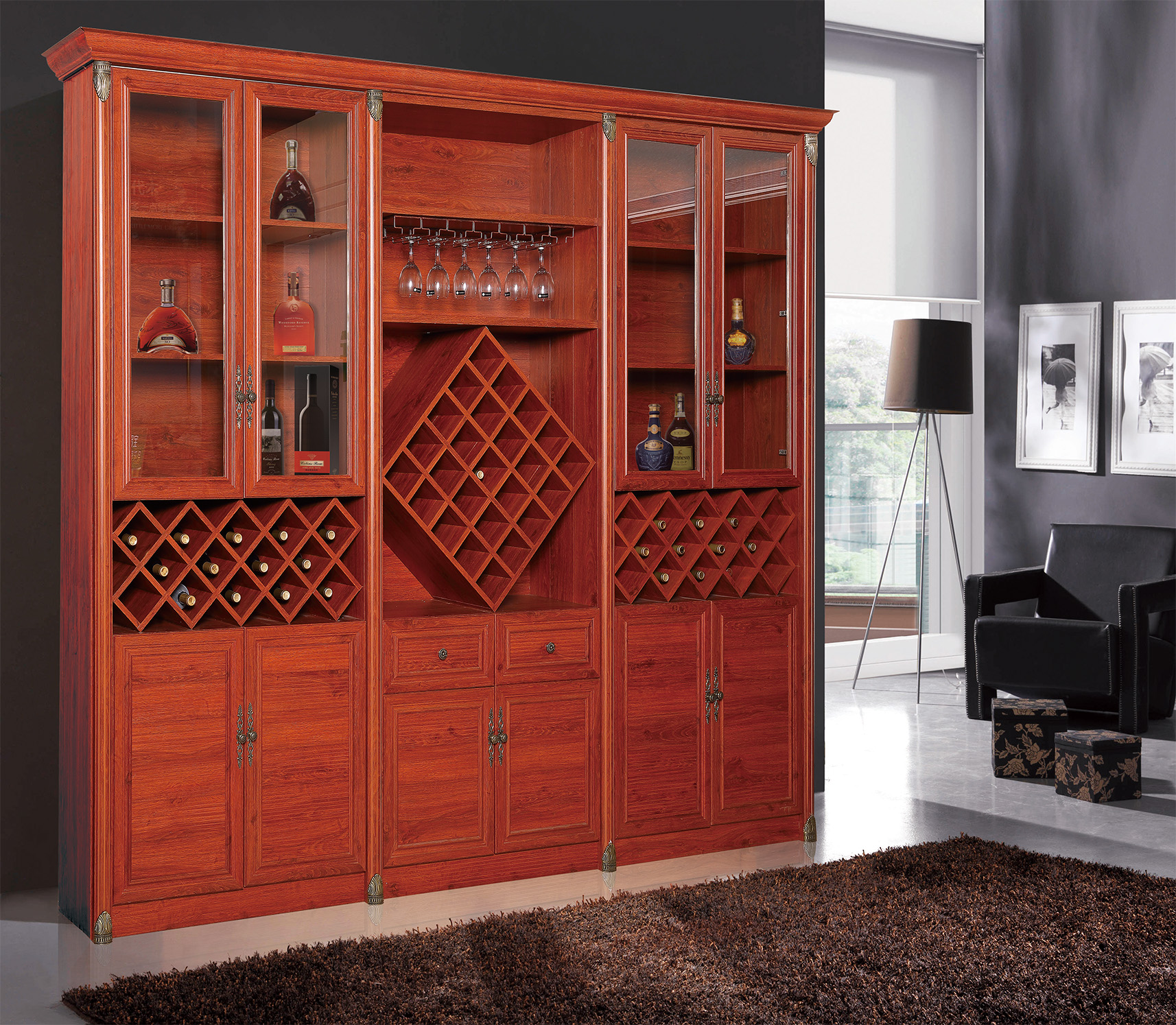 酒柜 全鋁整板酒柜