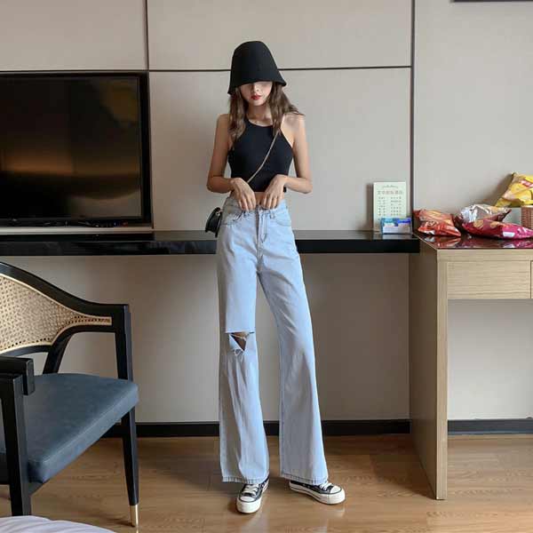 廣州春秋季女式牛仔褲廠家生產(chǎn)批發(fā)市場(chǎng)多少錢一件