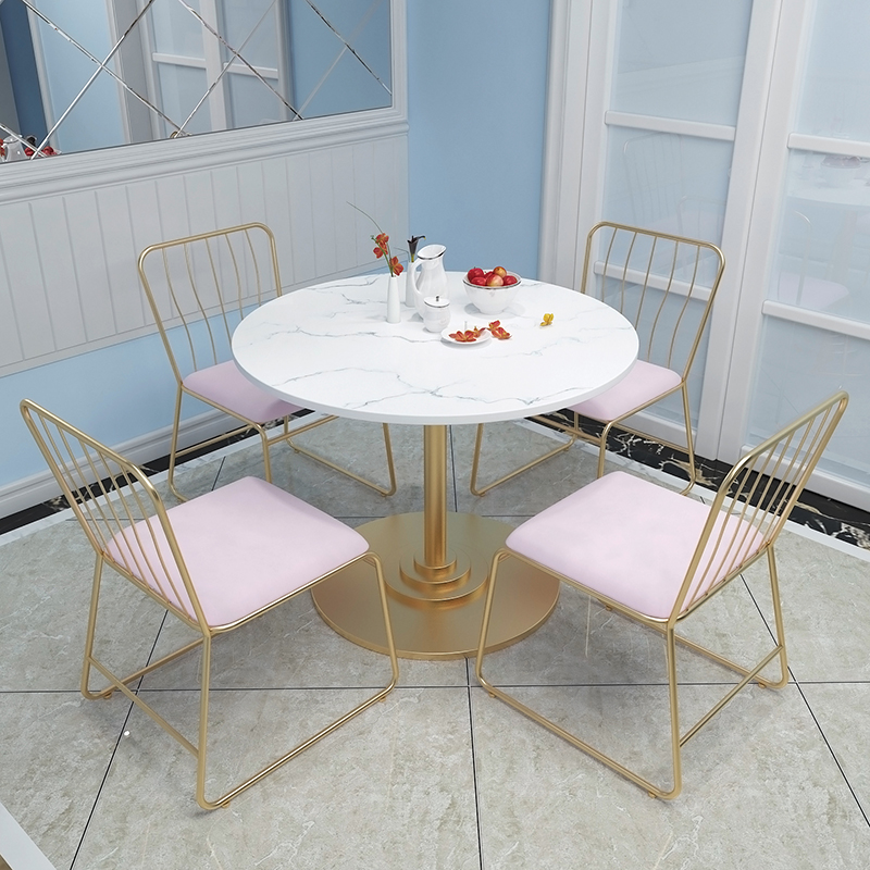 北歐簡(jiǎn)約現(xiàn)代家用小戶型圓形餐桌