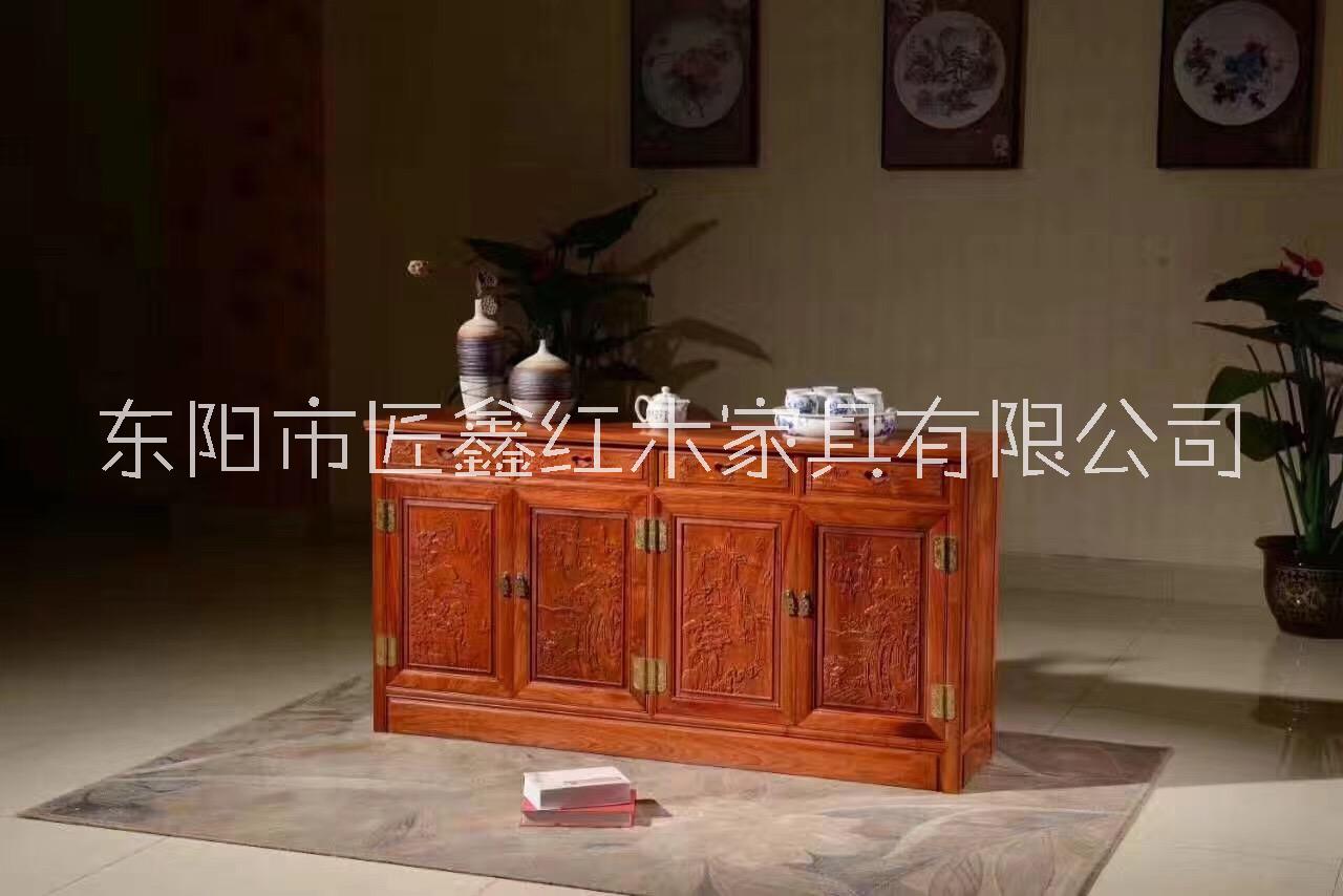 東陽(yáng)匠鑫紅木家具 花梨木五斗柜