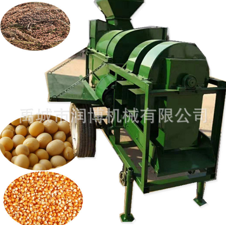 大豆玉米谷穗*打谷機 大型多功能雜糧脫粒機 草種子脫粒機