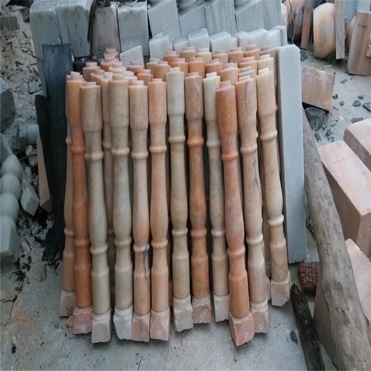 花瓶柱大理石樓梯扶手 別墅欄桿廠家