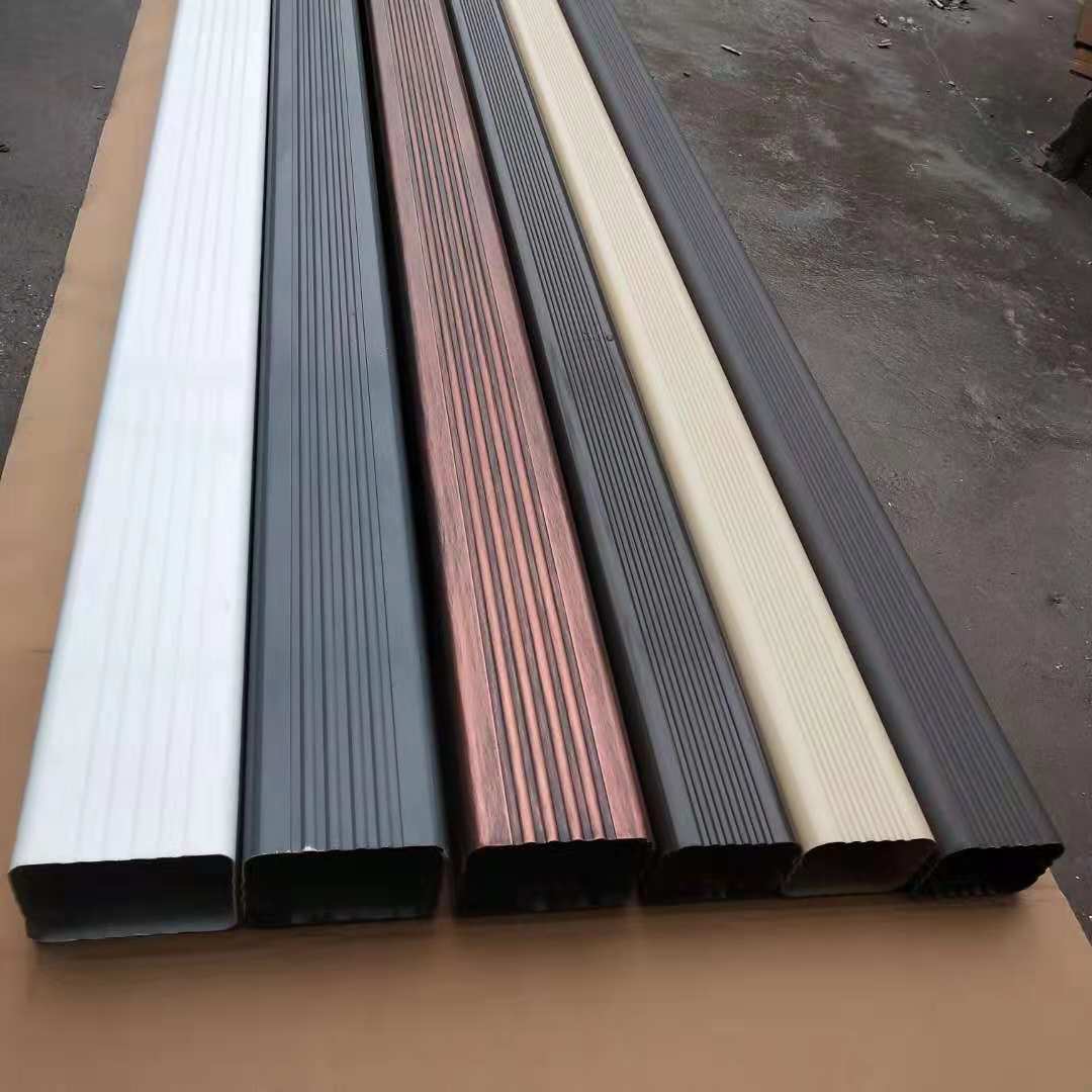 別墅天溝雨水管彩鋁下水管 宿遷飛拓天溝雨水管別墅天溝排水管