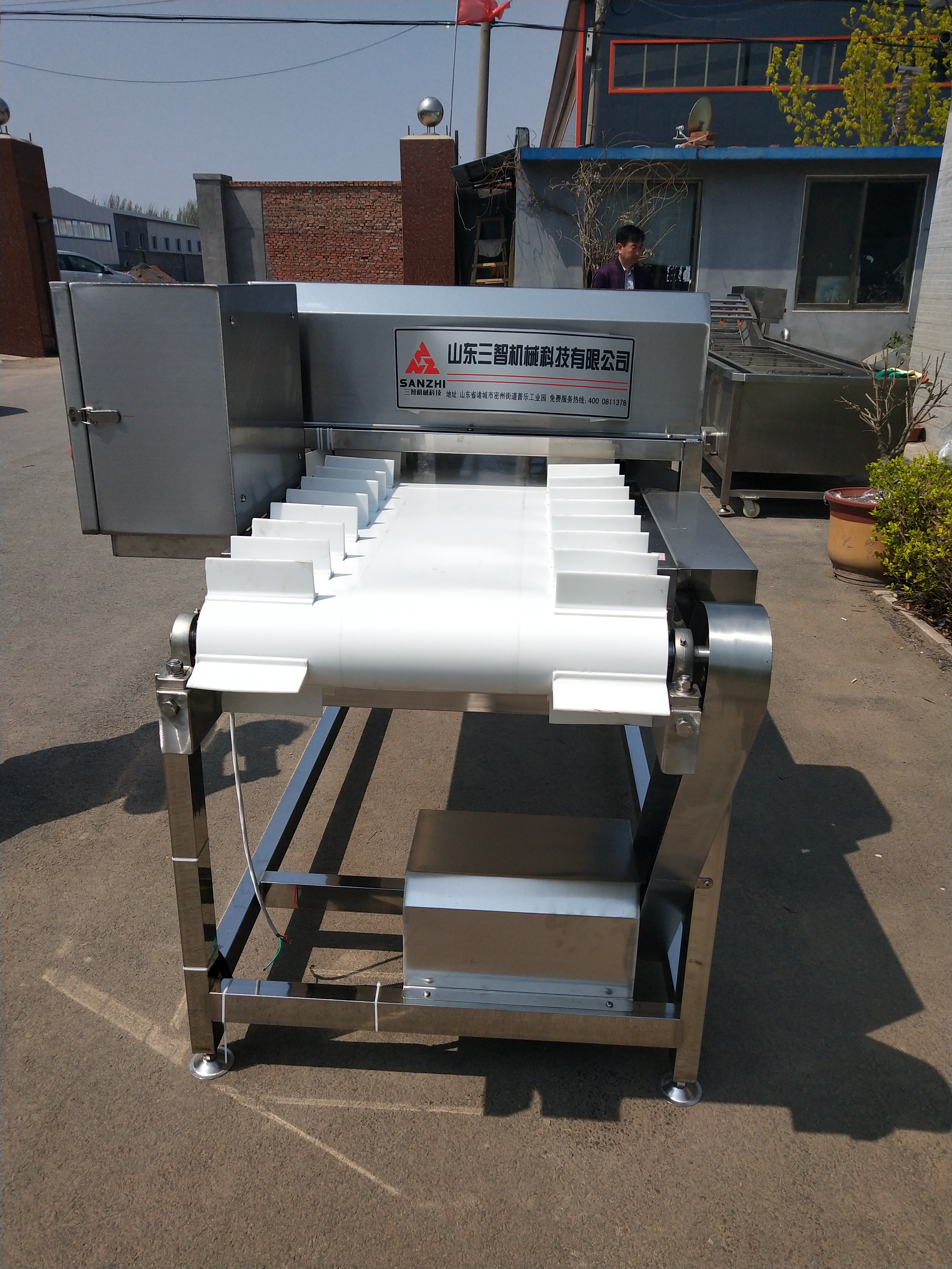 雙刀蔬菜切根機(jī)山東三智機(jī)械廠家批發(fā)