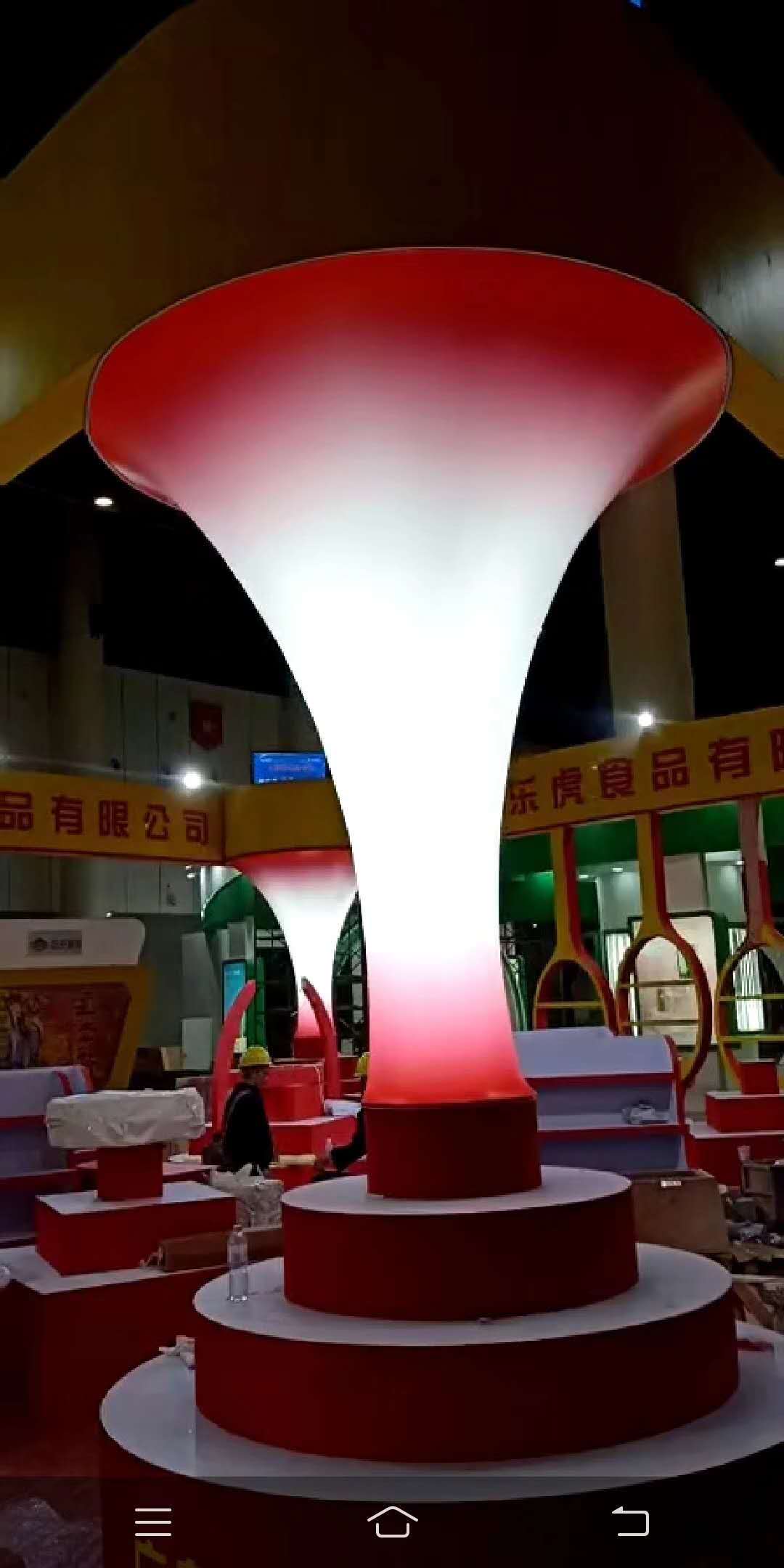 軟膜天花喇叭柱高清UV白色透光膜