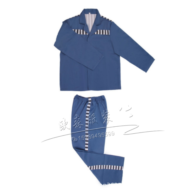 囚服春秋裝廠家直銷(xiāo)包郵包印字免費(fèi)設(shè)計(jì)寄樣品可支持貨到付款