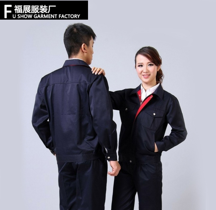 純棉時尚工作服定制 工作服批發(fā) 勞保工作服 廠家直定制