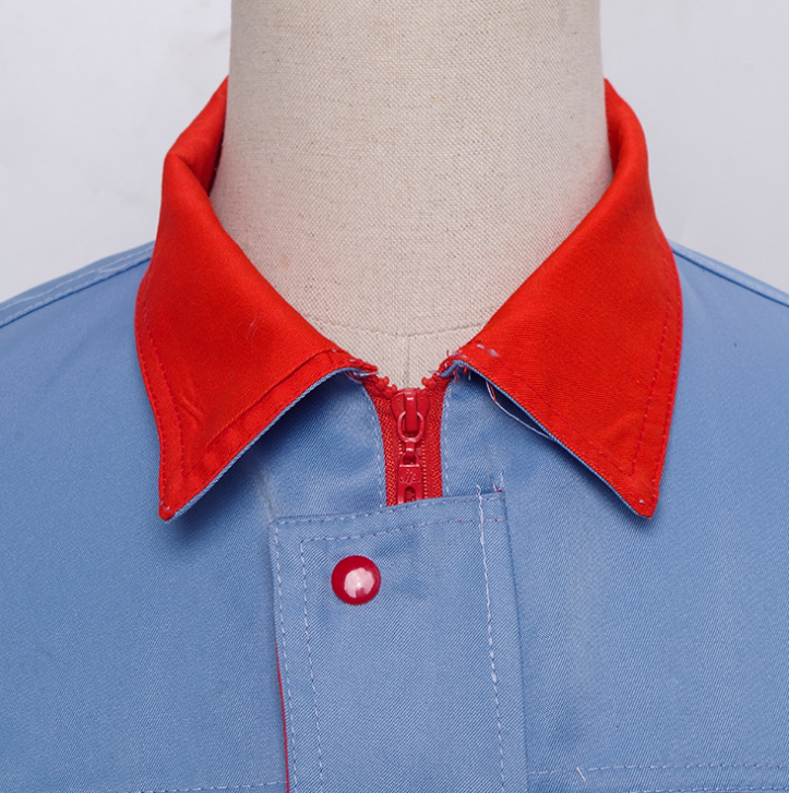 工廠批發(fā)定制勞保工作服男裝 防靜電服裝制衣上衣長(zhǎng)袖勞保工作服