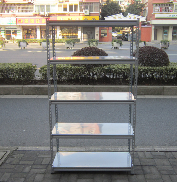 桂格葫蘆孔角鋼家用置物貨架葫蘆孔鉚釘貨架家用置物架貨架批發(fā) 物料架